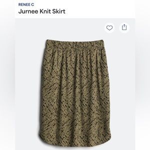 RENEE C
Jurnee Knit Skirt with Pockets!